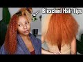 HOW ALL MY HAIR DIDN&#39;T FALL OFF | Bleached Hair Tips + Products While Doing A Protein Treatment