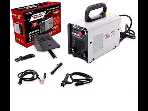 soldador Royalkraft + line IGBT 300A - YouTube
