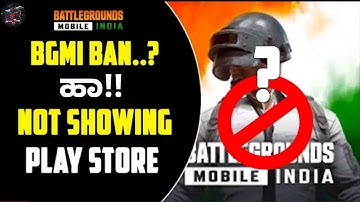 Shocking news BGMI Ban? | Bgmi Not Showing in Playstore | How to Fix Bgmi not showing Problem
