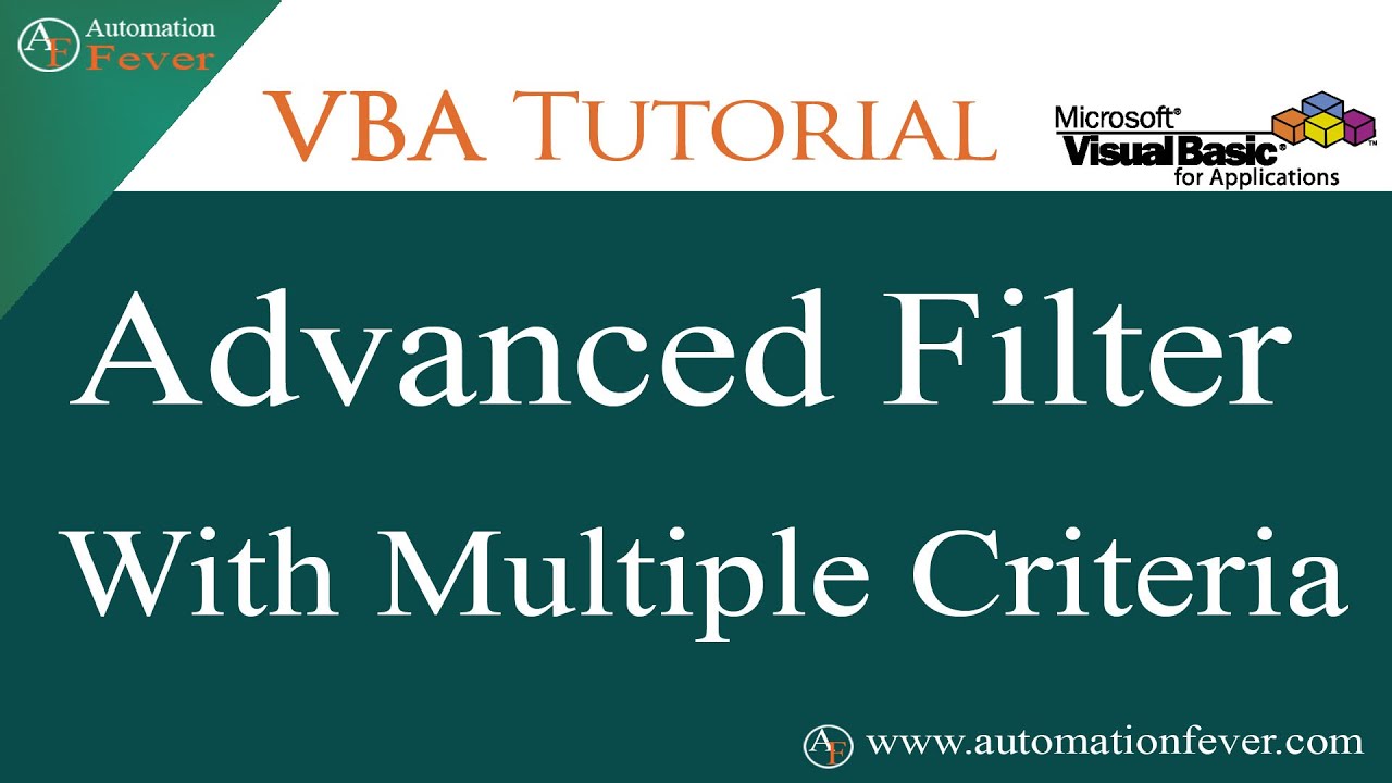 advanced-filter-with-multiple-criteria-in-vba-excel-vba-tutorial-in-hindi-youtube