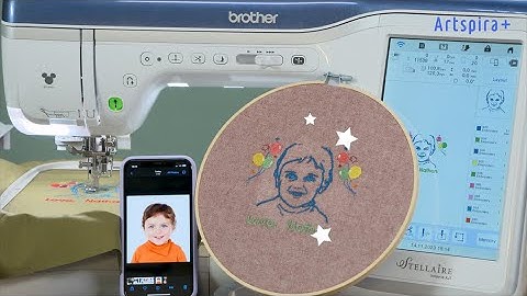 Brother Artspira+ app - portrait to embroidery conversion function