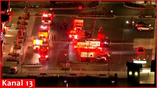 Aerial Footage Shows Crime Scene, Search Helicopter, After Baltimore Shooting