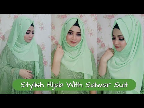 New Stylish Hijab with Salwar Suit 2022 💚 সালোয়ার কামিজ এর সাথে হিজাব স্টাইল