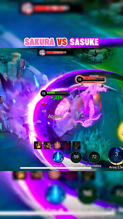 SAKURA VS SASUKE #mlbbxnaruto #MLBBCreator