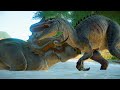 Allosaurus &amp; Metriacanthosaurus Hunting In Beach Environment - Jurassic World Evolution