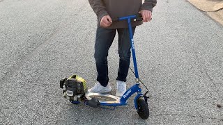 50 MPH Weed Eater Scooter!