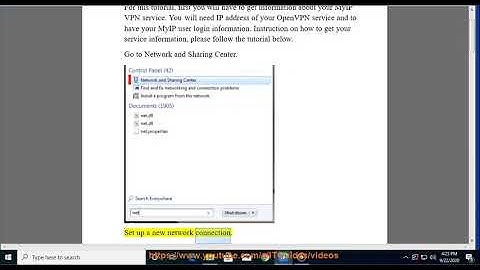 Set up MyIP.io PPTP VPN on Windows 7
