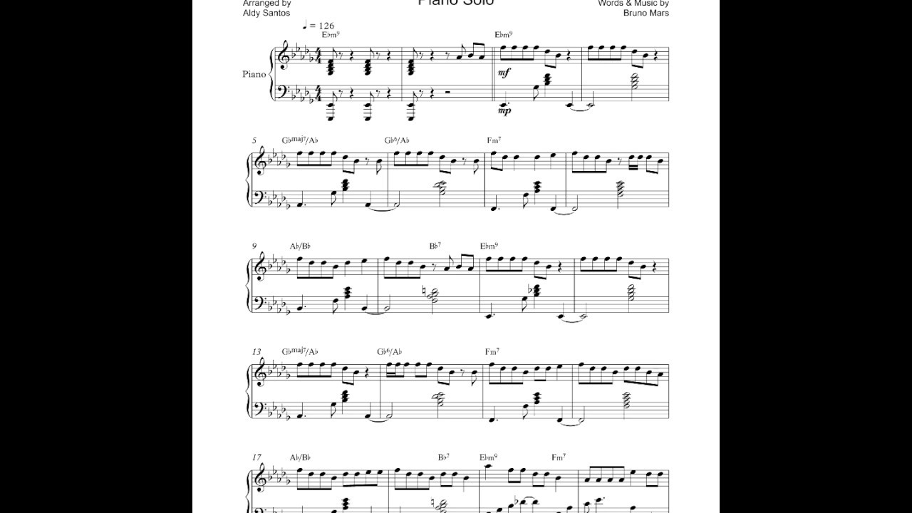 That s What I Like Bruno Mars Piano Cover By Aldy Santos YouTube That s what i like bruno mars piano cover by aldy santos youtube