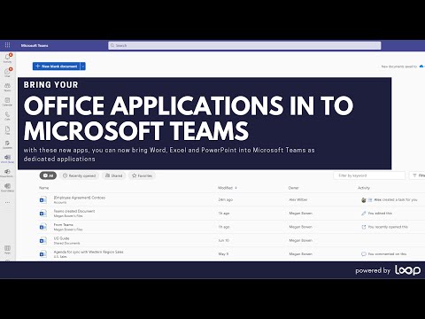 Microsoft Office Apps in Microsoft Teams