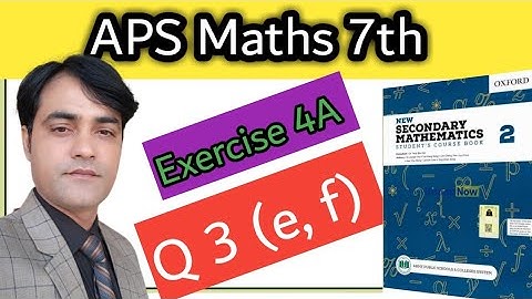 Exercise 4A  Question 3 II APS Mathematics class 7th