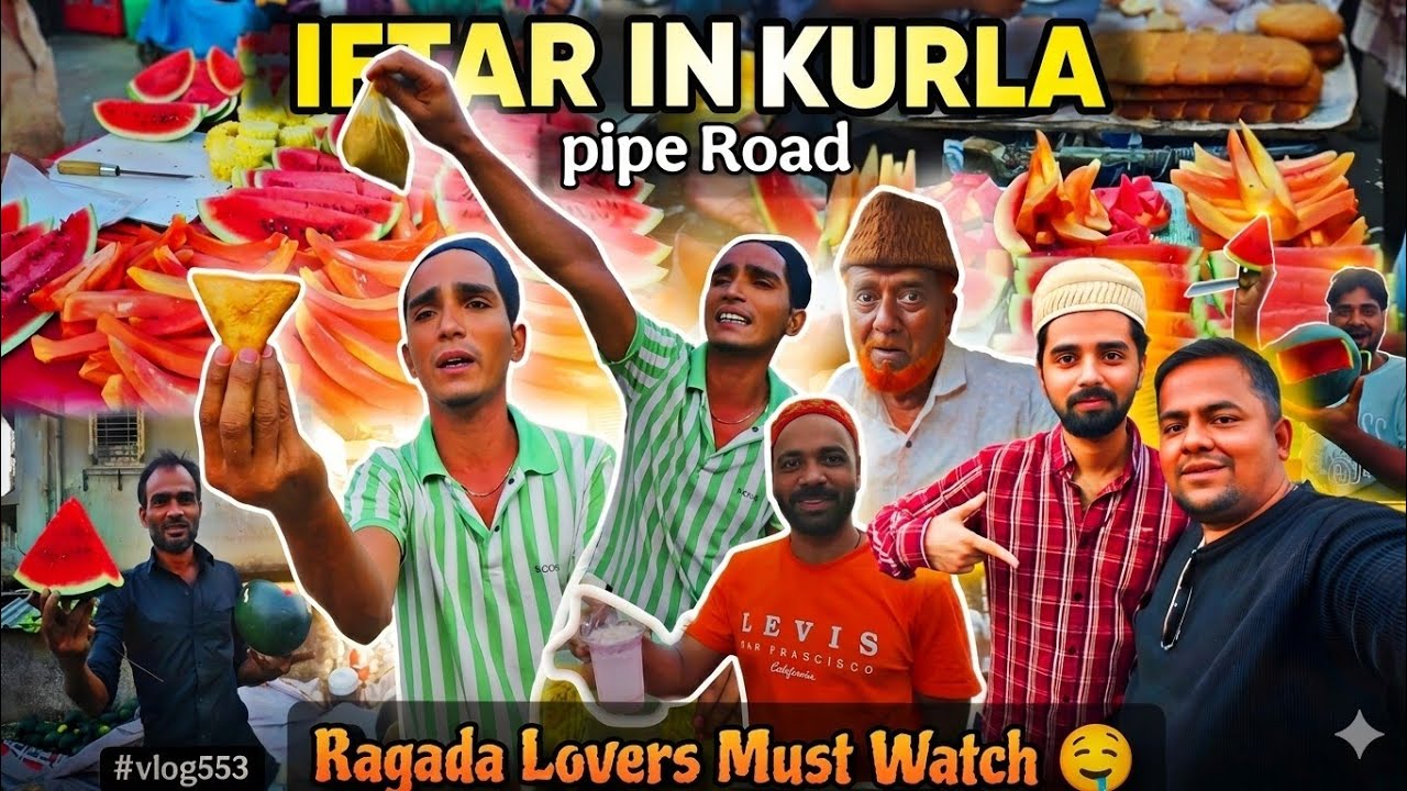 Ramadan special | Kurla Pipe Road Ka Famous Iftar Market | Mumbai Ramzan street food 