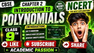 📚 Class 9 Maths Chapter2 Introduction of Polynomials Explained 🔥