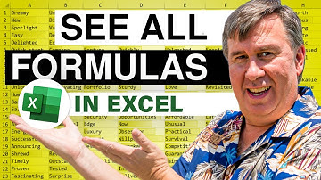 Excel - See all Formulas - Episode 2020