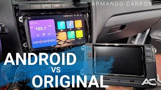 Estereo ORIGINAL vs Pantalla ANDROID con Carplay y Android Auto de Dienstmotor VW | Armando Carros