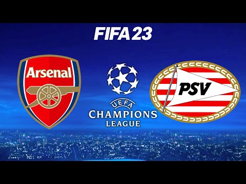 FIFA 23 | Arsenal Vs PSV - UCL UEFA Champions League Group Stage - PS5 Gameplay