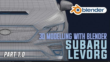 Blender 3.1 : How to 3D Modelling Subaru Levorg Part-1 : Blueprint setup