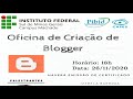 Oficina de criação de Blogger