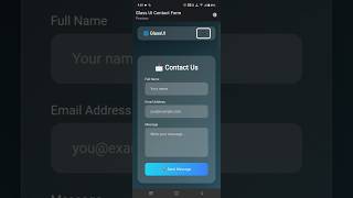 Glass UI Form + Navbar | Tailwind &amp; Bootstrap #tailwindcss #coding #webdesign