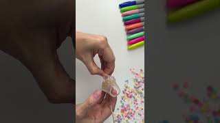 How TO DO a Nano Tape Gold Ballon - DIY #shorts