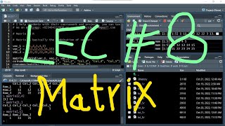 R Programming Tutorial # 8 | Matrix in R studio | Coursework help for R | UBprogrammer