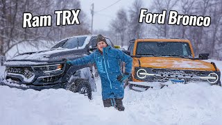 Bronco Embarrasses TRX in Snow Storm