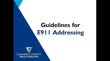 Guidelines and examples of proper E911 addressing