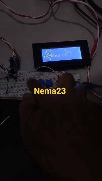 projek nema23 motor stepper menggunakan arduino nano - YouTube