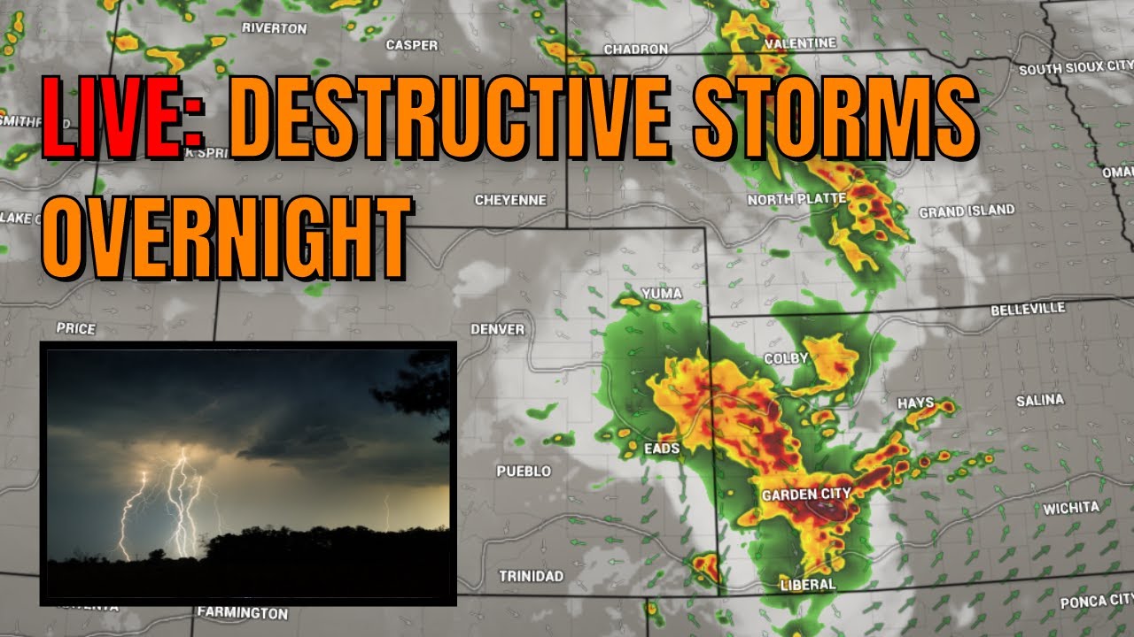 LIVE: DESTRUCTIVE STORMS possible across the central Plains overnight ...