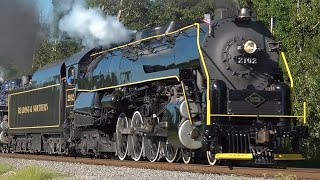 [4K] Reading & Northern Doubleheader Steam Special with Reading 2102 and 425