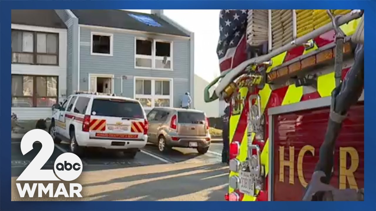 Woman dies after being pulled from burning home in Howard County - YouTube