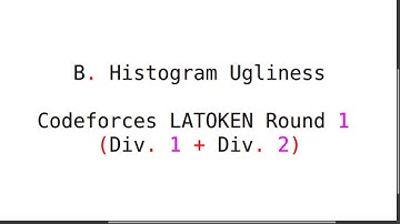 B. Histogram Ugliness || Codeforces LATOKEN Round 1 (Div. 1 + Div. 2) || Bangla #rionmahmud