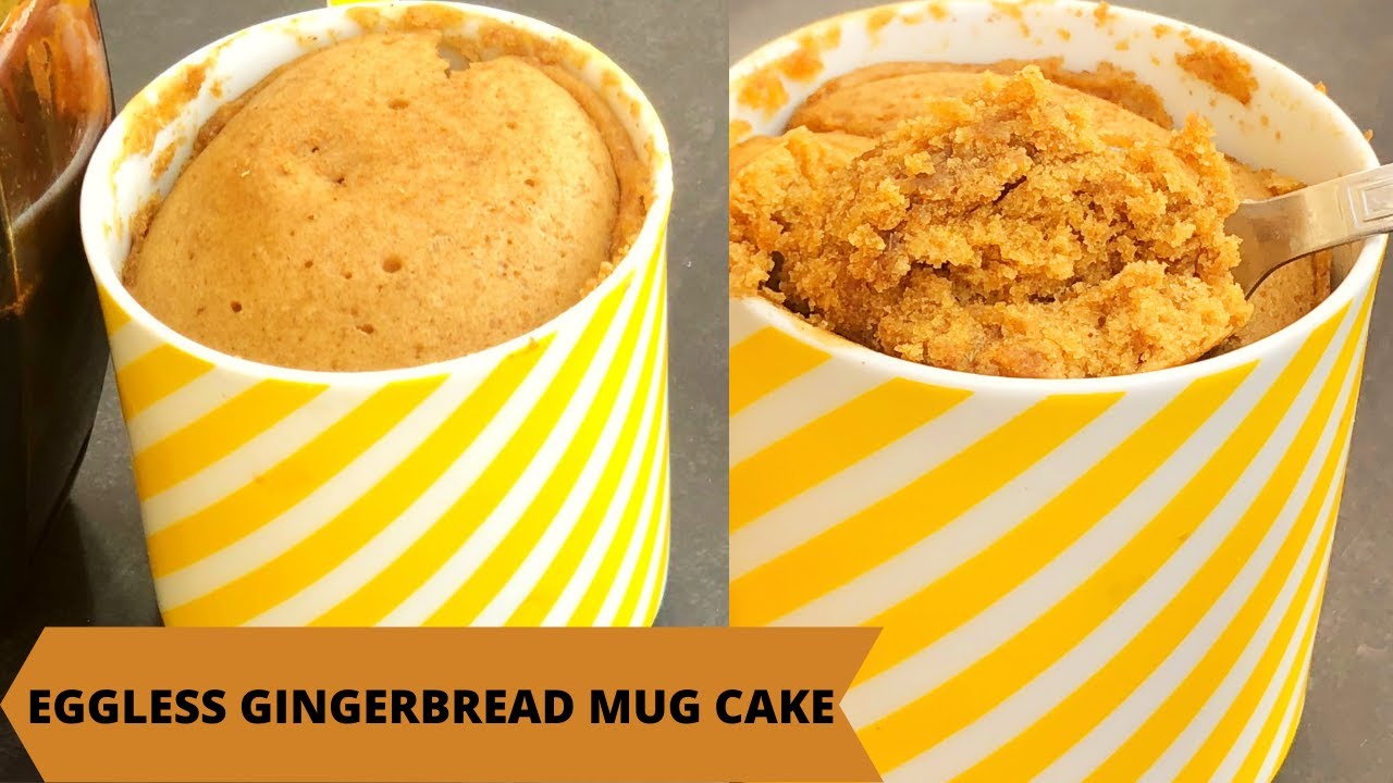 EGGLESS GINGERBREAD CAKE IN A MUG |QUICK EGGLESS GINGERBREAD CAKE  | MICROWAVE GINGERBREAD MUG CAKE | Deepali Ohri