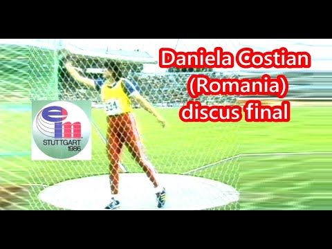 Daniela Costian Romania Discus Final 1986 European Championships Stuttgart 