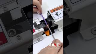 0.5mm² harness and 1mm² harness are welded two pairs at a time, with precise force control