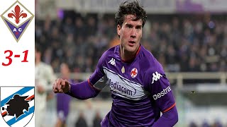 Fiorentina VS Sampdoria 3-1 Extended Highlights \& All Goals 2021 || Dusan Vlahovic today goal