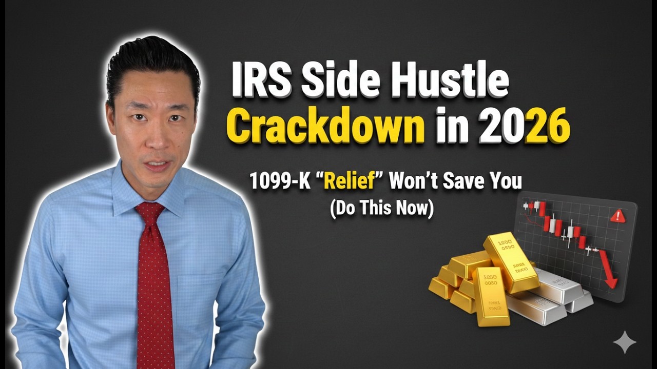 IRS Side Hustle Crackdown in 2026 — 1099 K “Relief” Won’t Save You Do This Now