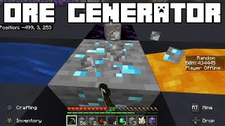 Minecraft Ore Generator Command Block Tutorial PE /xBox/wind Bedrock Edition Wealth