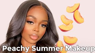 Peachy Summer Makeup + Eyeshadow Tips for Beginners| MAKEUP MOO