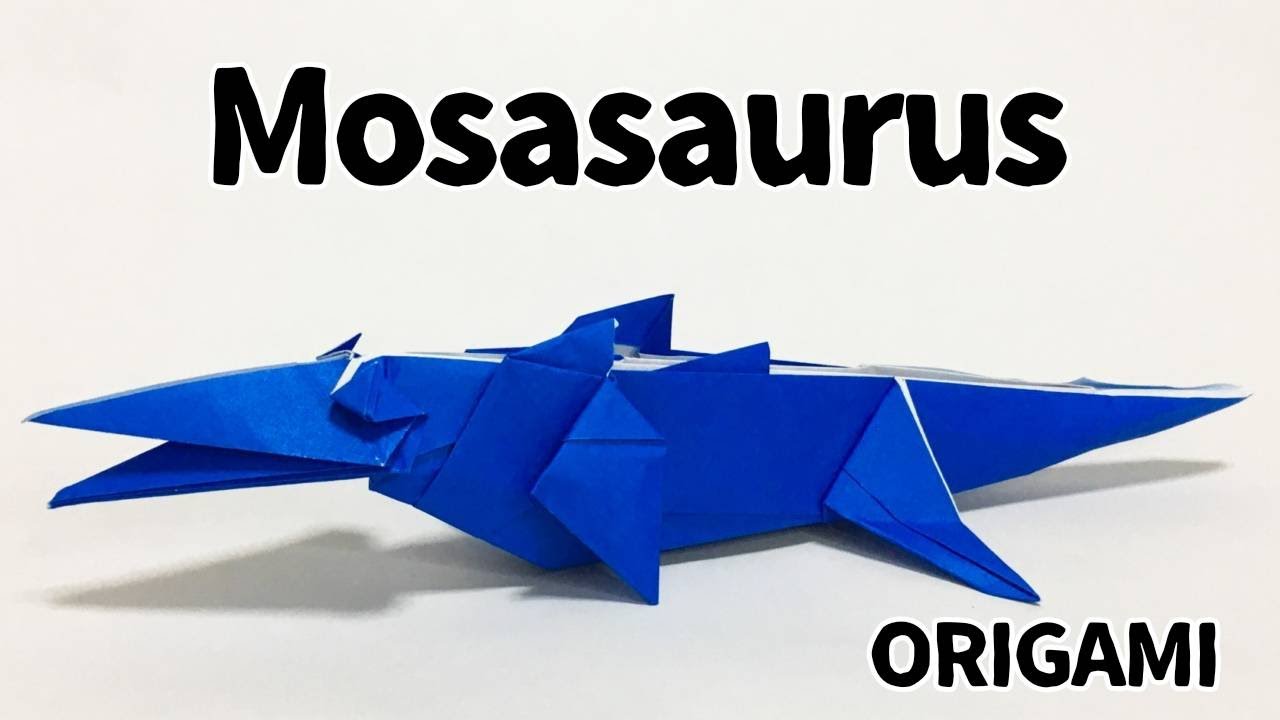 47 Origami Mosasaurus How To Make Dinosaur Dragon 折り紙 恐竜 モササウルス 折り方 Dragon Dinosaur Youtube