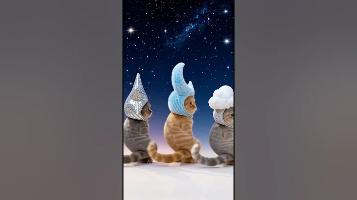 Watch the video about 🔥🐾 Cosmic Cat Dance – Three Fluffy Astronauts Under the Stars 🌙✨