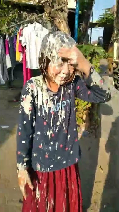 ULANG TAHUN SAHRINI, HAPPY BDAY, MANDI TEPUNG DAN TELUR 🍳wkwkwk