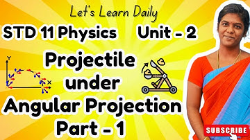 Projectile under Angular Projection Part 1  | Class 11 Physics|Tamil | #std11physics