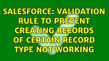 Salesforce: Validation rule to prevent creating records of certain record type not working