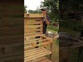 PALLET WOOD Project, Outdoor Kitchen #shorts