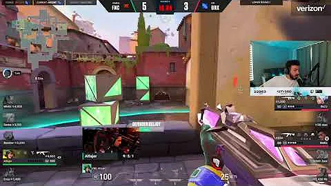 FNC boaster UNBELIEAVLE spray flick vs DRX - Tarik's reaction