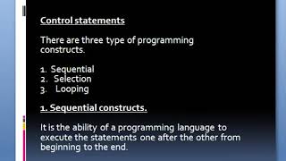 C programming control statements and looping