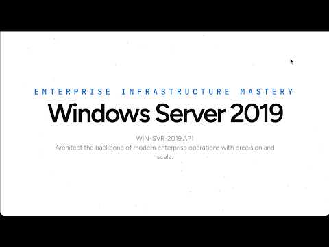 Windows Server 2019 | Learn Server Administration, Active Directory & Security