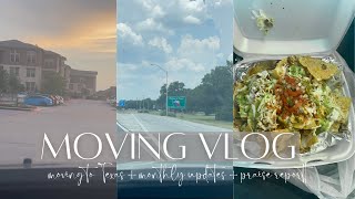 GOD TOLD ME TO MOVE TO DALLAS TEXAS VLOG | 13hr drive + monthly updates + praise report!