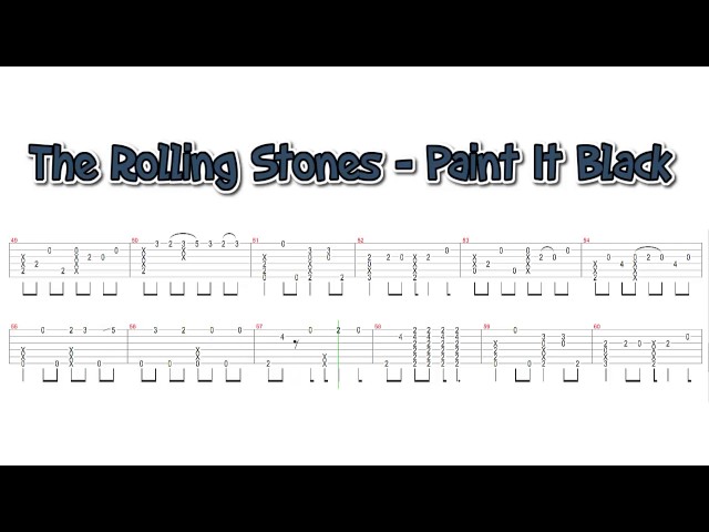 Paint It Black Tab by The Rolling Stones (Guitar Pro) - Full Score