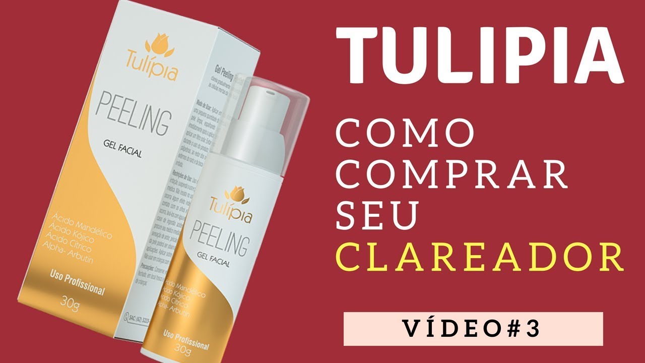 TULIPIA COSMÉTICOS COMO COMPRAR PARA CLAREAMENTO DE PELE CLAREAMENTO